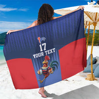 France Rugby Custom Sarong Come on Les Bleus Blue Style