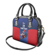 France Rugby Custom Shoulder Handbag Come on Les Bleus Blue Style