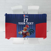 France Rugby Custom Tablecloth Come on Les Bleus Blue Style