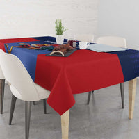 France Rugby Custom Tablecloth Come on Les Bleus Blue Style
