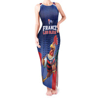 France Rugby Custom Tank Maxi Dress Come on Les Bleus Blue Style