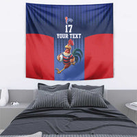 France Rugby Custom Tapestry Come on Les Bleus Blue Style