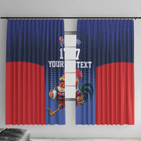 France Rugby Custom Window Curtain Come on Les Bleus Blue Style