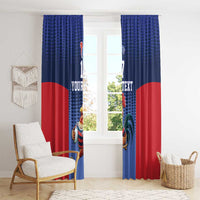 France Rugby Custom Window Curtain Come on Les Bleus Blue Style