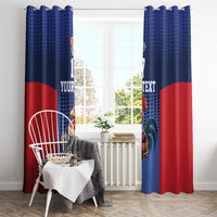 France Rugby Custom Window Curtain Come on Les Bleus Blue Style