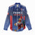 France Rugby Custom Women Casual Shirt Come on Les Bleus Blue Style