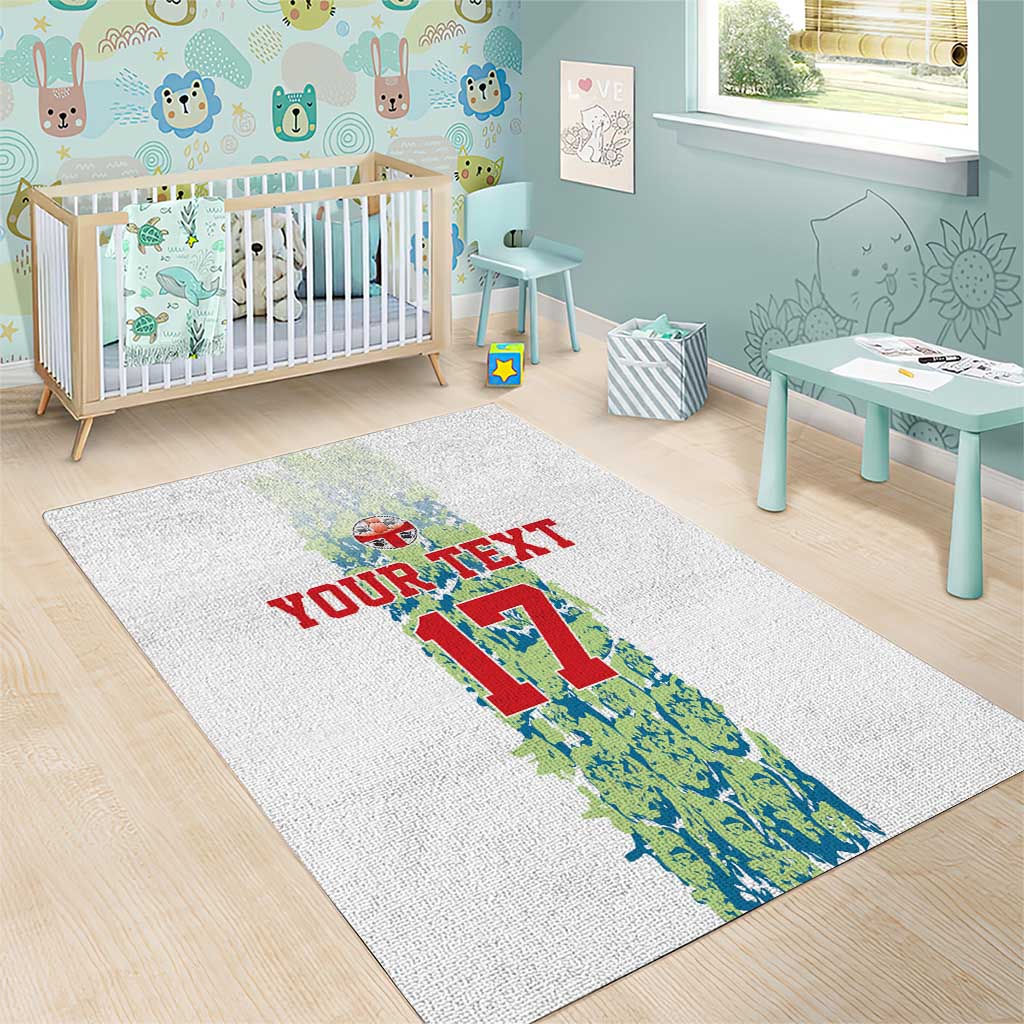 Custom Sardinia Football Area Rug Sardigna Sporty Style