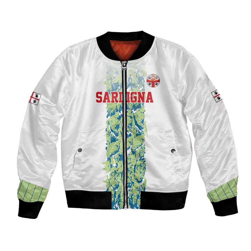 Custom Sardinia Football Bomber Jacket Sardigna Sporty Style