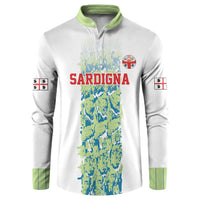 Custom Sardinia Football Button Sweatshirt Sardigna Sporty Style