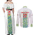Custom Sardinia Football Couples Matching Off Shoulder Maxi Dress and Long Sleeve Button Shirt Sardigna Sporty Style