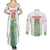 Custom Sardinia Football Couples Matching Summer Maxi Dress and Long Sleeve Button Shirt Sardigna Sporty Style