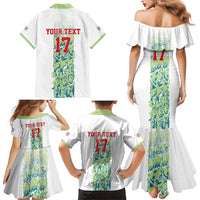 Custom Sardinia Football Family Matching Mermaid Dress and Hawaiian Shirt Sardigna Sporty Style