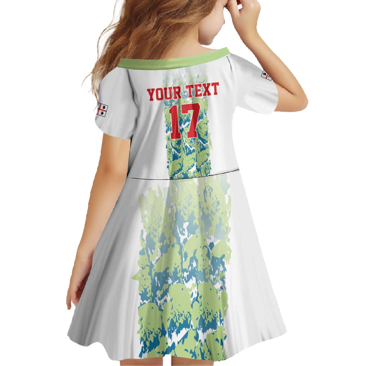 Custom Sardinia Football Family Matching Off The Shoulder Long Sleeve Dress and Hawaiian Shirt Sardigna Sporty Style