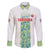 Custom Sardinia Football Family Matching Off The Shoulder Long Sleeve Dress and Hawaiian Shirt Sardigna Sporty Style