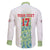 Custom Sardinia Football Family Matching Off The Shoulder Long Sleeve Dress and Hawaiian Shirt Sardigna Sporty Style