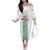 Custom Sardinia Football Family Matching Off The Shoulder Long Sleeve Dress and Hawaiian Shirt Sardigna Sporty Style