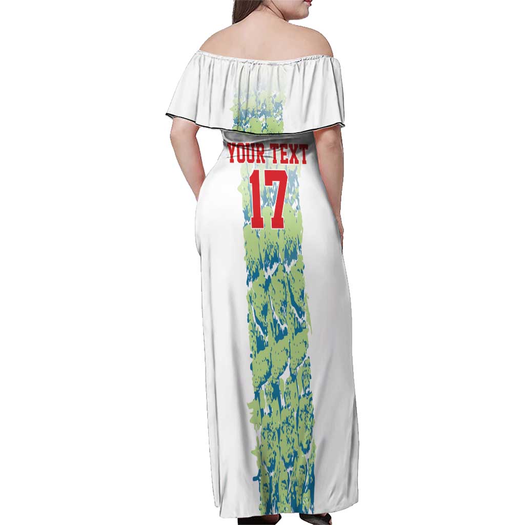 Custom Sardinia Football Family Matching Off Shoulder Maxi Dress and Hawaiian Shirt Sardigna Sporty Style