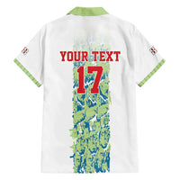 Custom Sardinia Football Family Matching Off Shoulder Short Dress and Hawaiian Shirt Sardigna Sporty Style