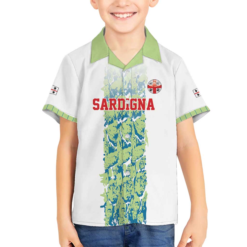 Custom Sardinia Football Family Matching Off Shoulder Short Dress and Hawaiian Shirt Sardigna Sporty Style
