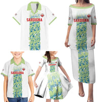Custom Sardinia Football Family Matching Puletasi and Hawaiian Shirt Sardigna Sporty Style