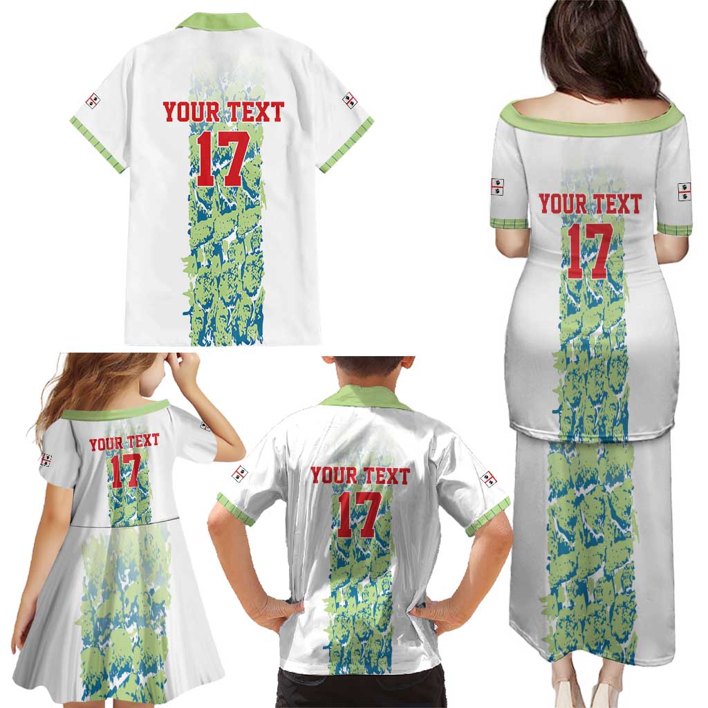 Custom Sardinia Football Family Matching Puletasi and Hawaiian Shirt Sardigna Sporty Style