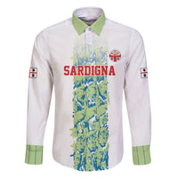 Custom Sardinia Football Family Matching Short Sleeve Bodycon Dress and Hawaiian Shirt Sardigna Sporty Style