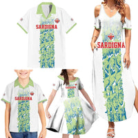 Custom Sardinia Football Family Matching Summer Maxi Dress and Hawaiian Shirt Sardigna Sporty Style
