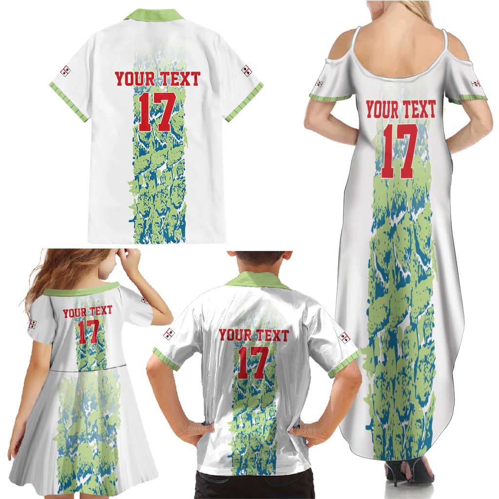 Custom Sardinia Football Family Matching Summer Maxi Dress and Hawaiian Shirt Sardigna Sporty Style
