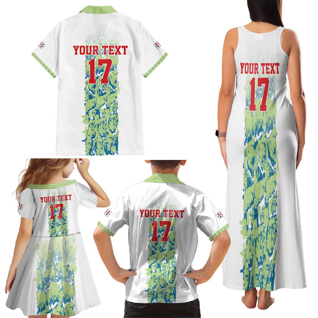 Custom Sardinia Football Family Matching Tank Maxi Dress and Hawaiian Shirt Sardigna Sporty Style