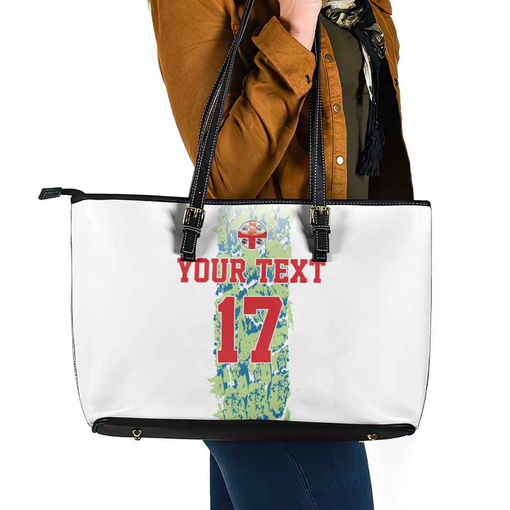 Custom Sardinia Football Leather Tote Bag Sardigna Sporty Style