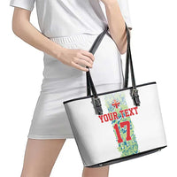 Custom Sardinia Football Leather Tote Bag Sardigna Sporty Style