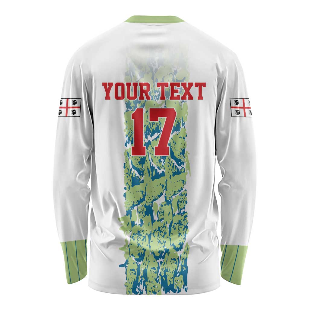Custom Sardinia Football Long Sleeve Shirt Sardigna Sporty Style