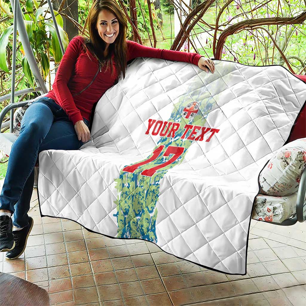 Custom Sardinia Football Quilt Sardigna Sporty Style