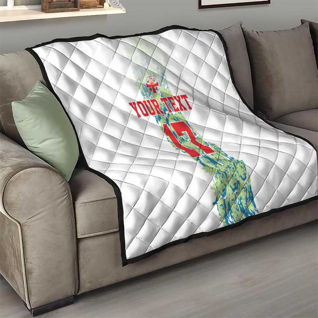 Custom Sardinia Football Quilt Sardigna Sporty Style