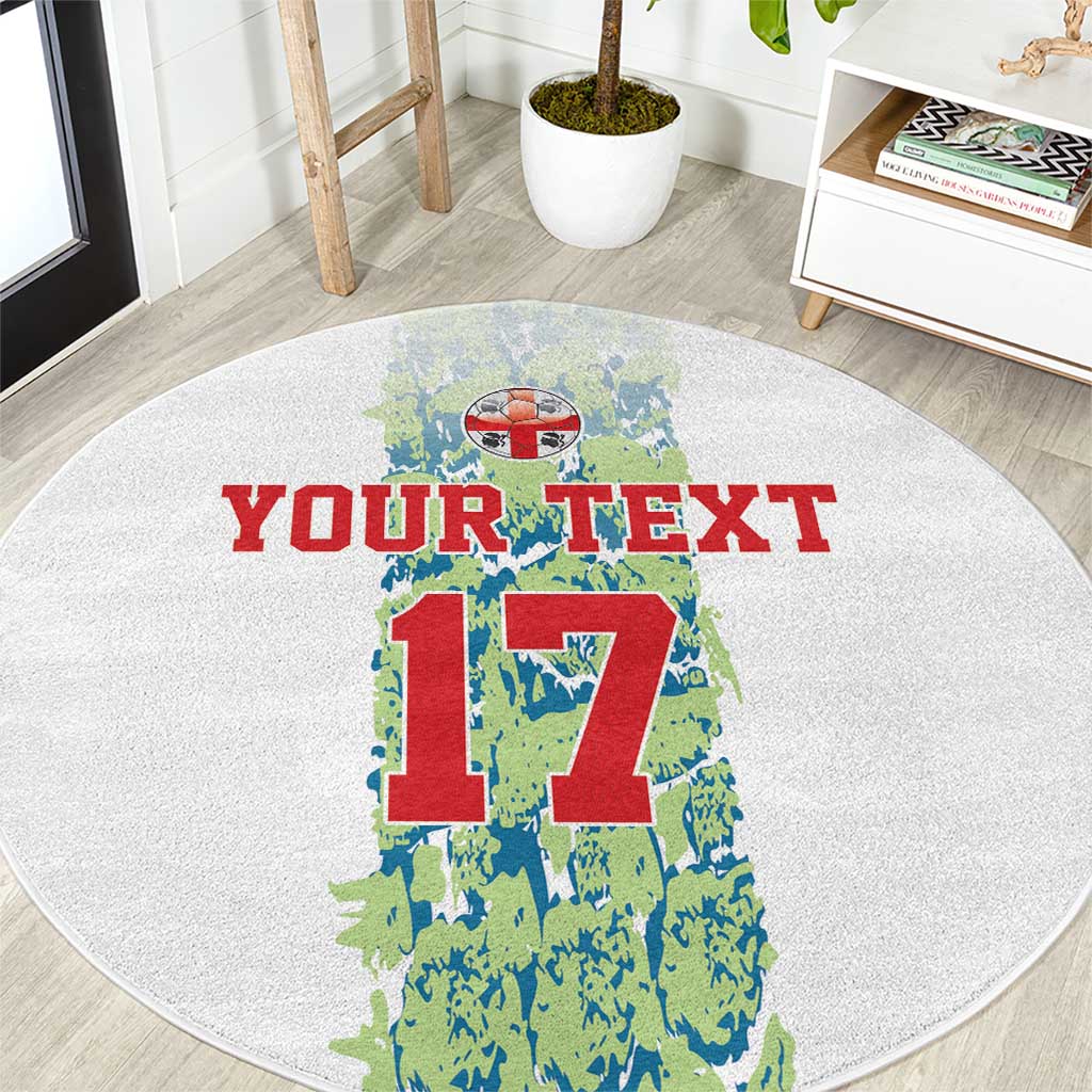 Custom Sardinia Football Round Carpet Sardigna Sporty Style