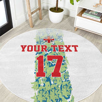 Custom Sardinia Football Round Carpet Sardigna Sporty Style