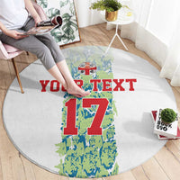 Custom Sardinia Football Round Carpet Sardigna Sporty Style
