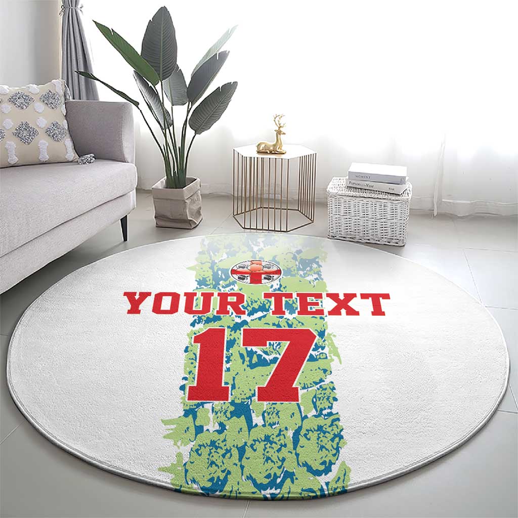 Custom Sardinia Football Round Carpet Sardigna Sporty Style