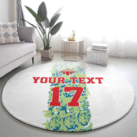 Custom Sardinia Football Round Carpet Sardigna Sporty Style