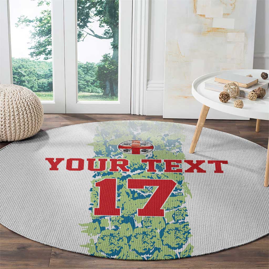 Custom Sardinia Football Round Carpet Sardigna Sporty Style