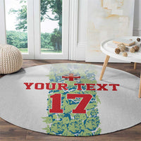 Custom Sardinia Football Round Carpet Sardigna Sporty Style