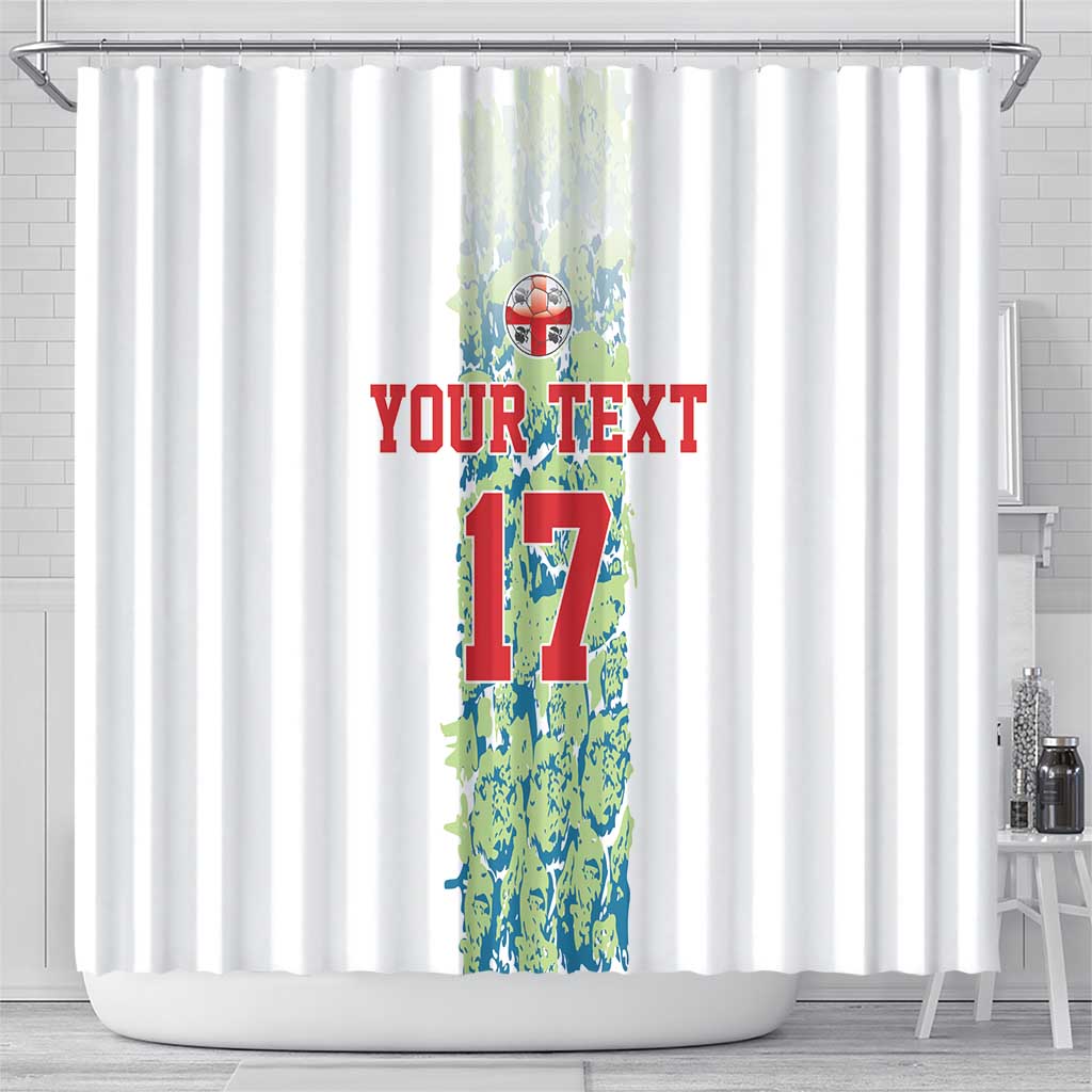 Custom Sardinia Football Shower Curtain Sardigna Sporty Style