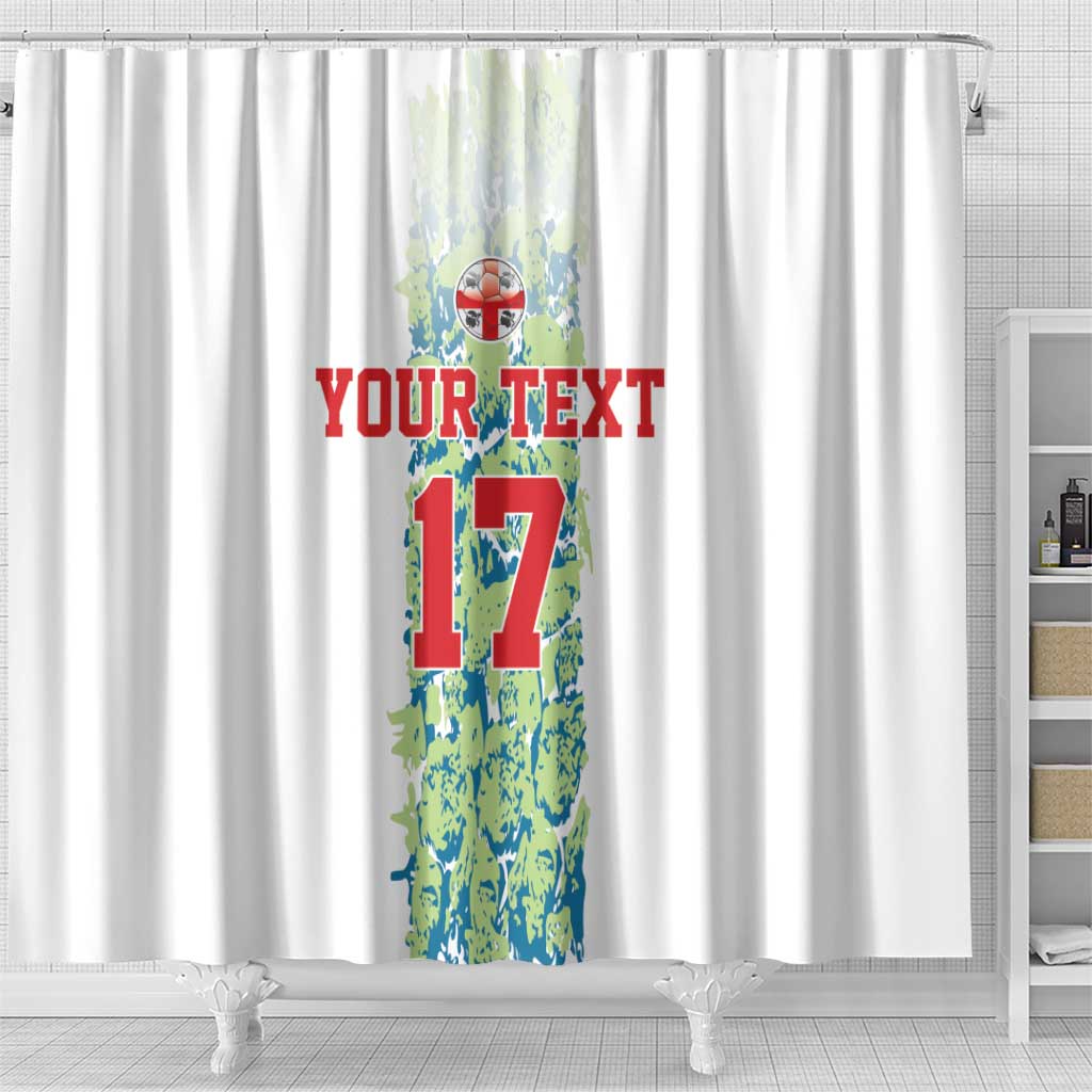 Custom Sardinia Football Shower Curtain Sardigna Sporty Style