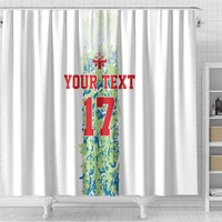 Custom Sardinia Football Shower Curtain Sardigna Sporty Style