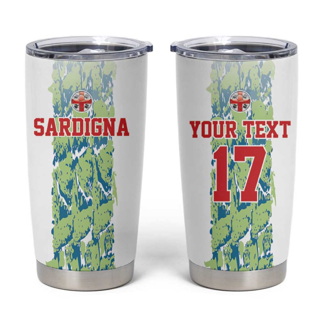 Custom Sardinia Football Tumbler Cup Sardigna Sporty Style
