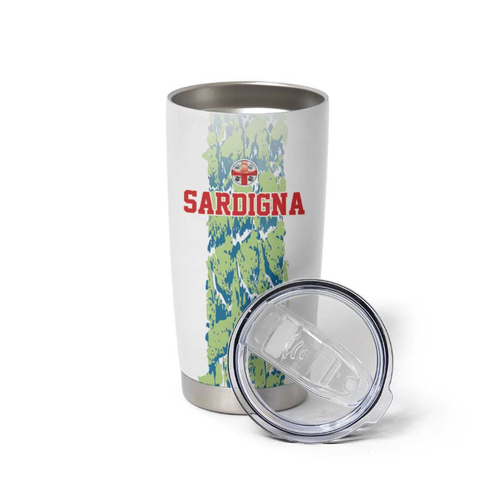 Custom Sardinia Football Tumbler Cup Sardigna Sporty Style