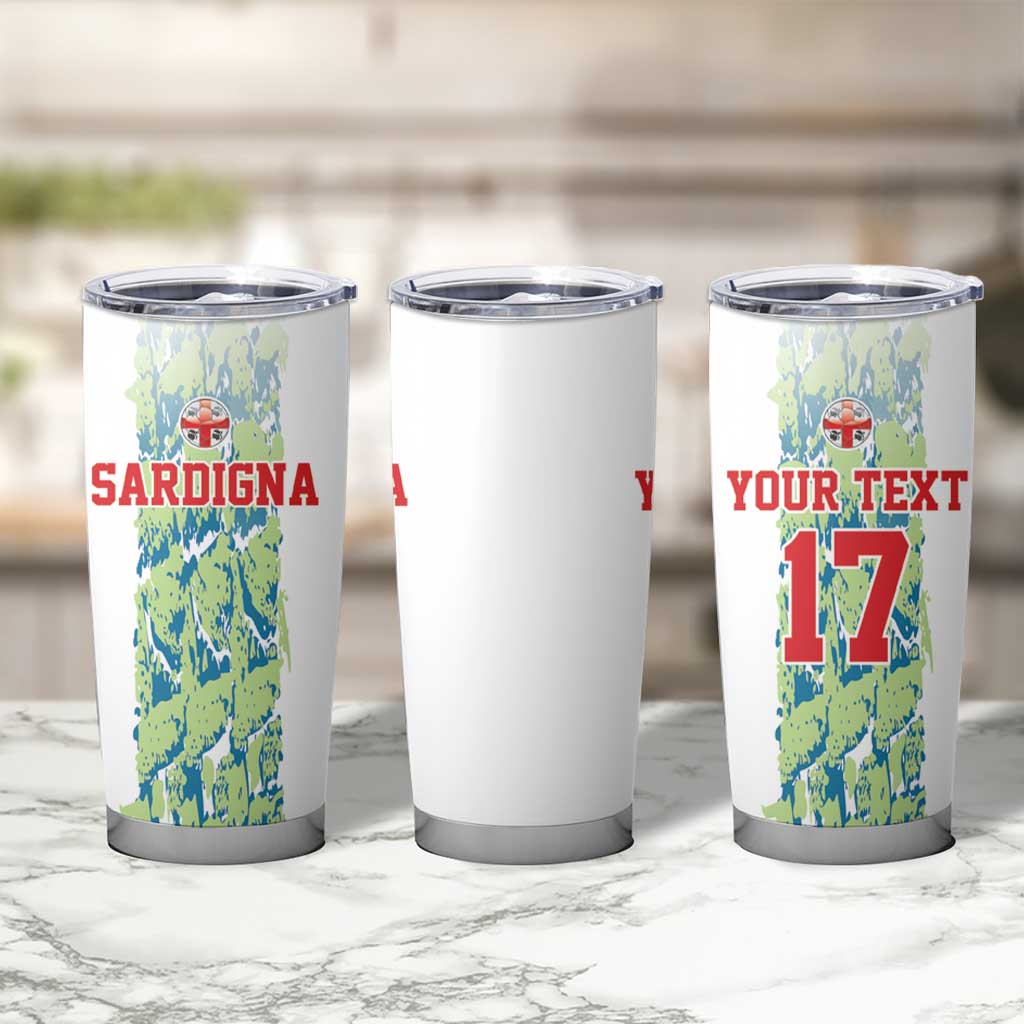 Custom Sardinia Football Tumbler Cup Sardigna Sporty Style
