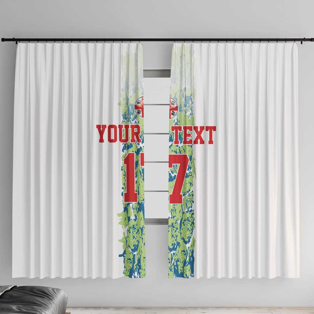 Custom Sardinia Football Window Curtain Sardigna Sporty Style