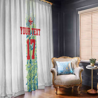 Custom Sardinia Football Window Curtain Sardigna Sporty Style