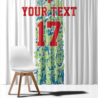 Custom Sardinia Football Window Curtain Sardigna Sporty Style